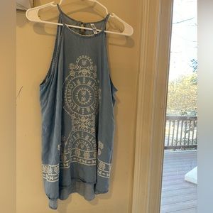 L xhilaration tank light blue